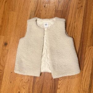 GAP Kids Cream Sherpa Vest